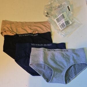 Victoria's Secret Panty Set - Tan, Black, Gray